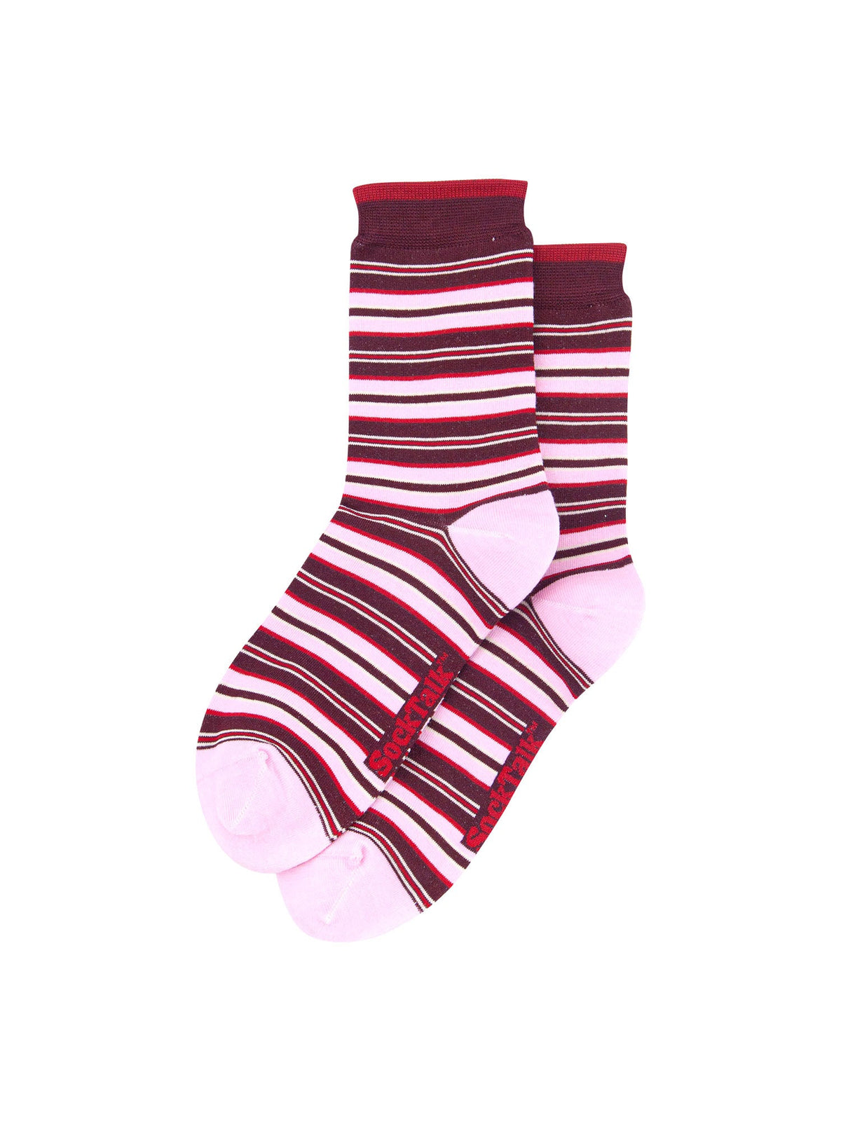 Stripe-Bamboo-Crew-Socks-Christmas-Cracker-Gift-Box-in-Berry
