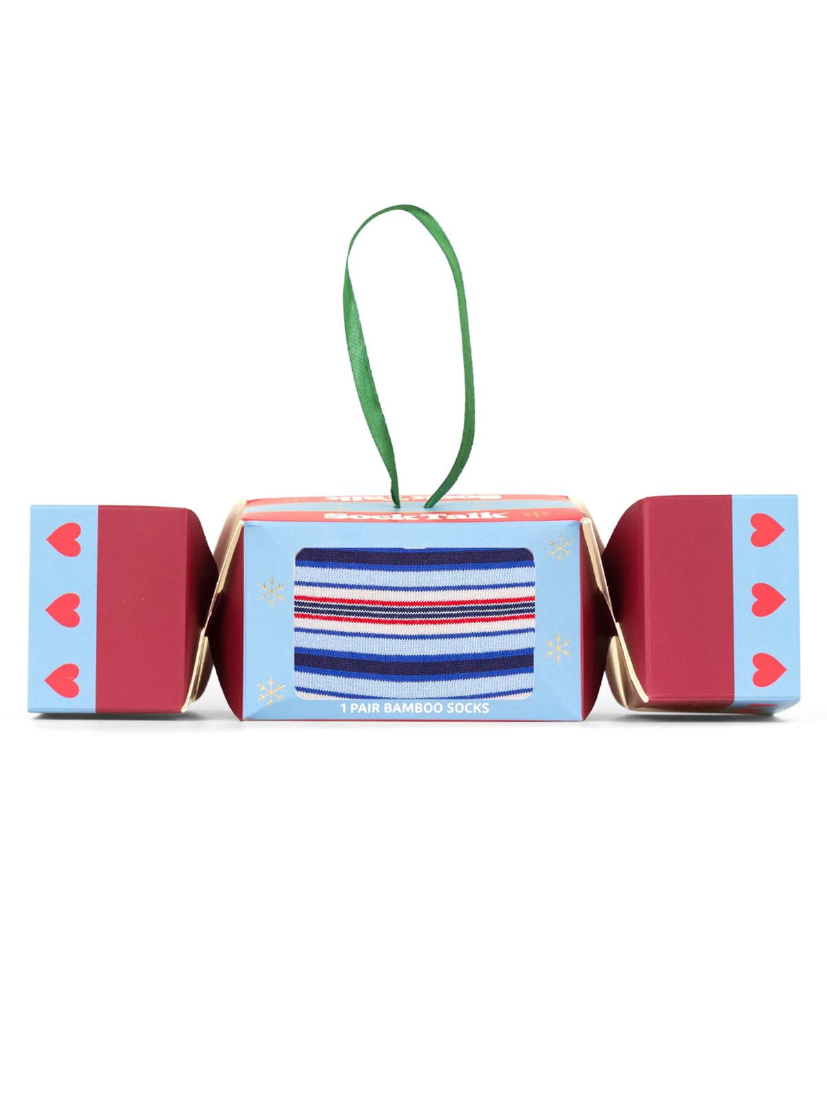 Stripe-Bamboo-Crew-Socks-Christmas-Cracker-Gift-Box-in-Blue