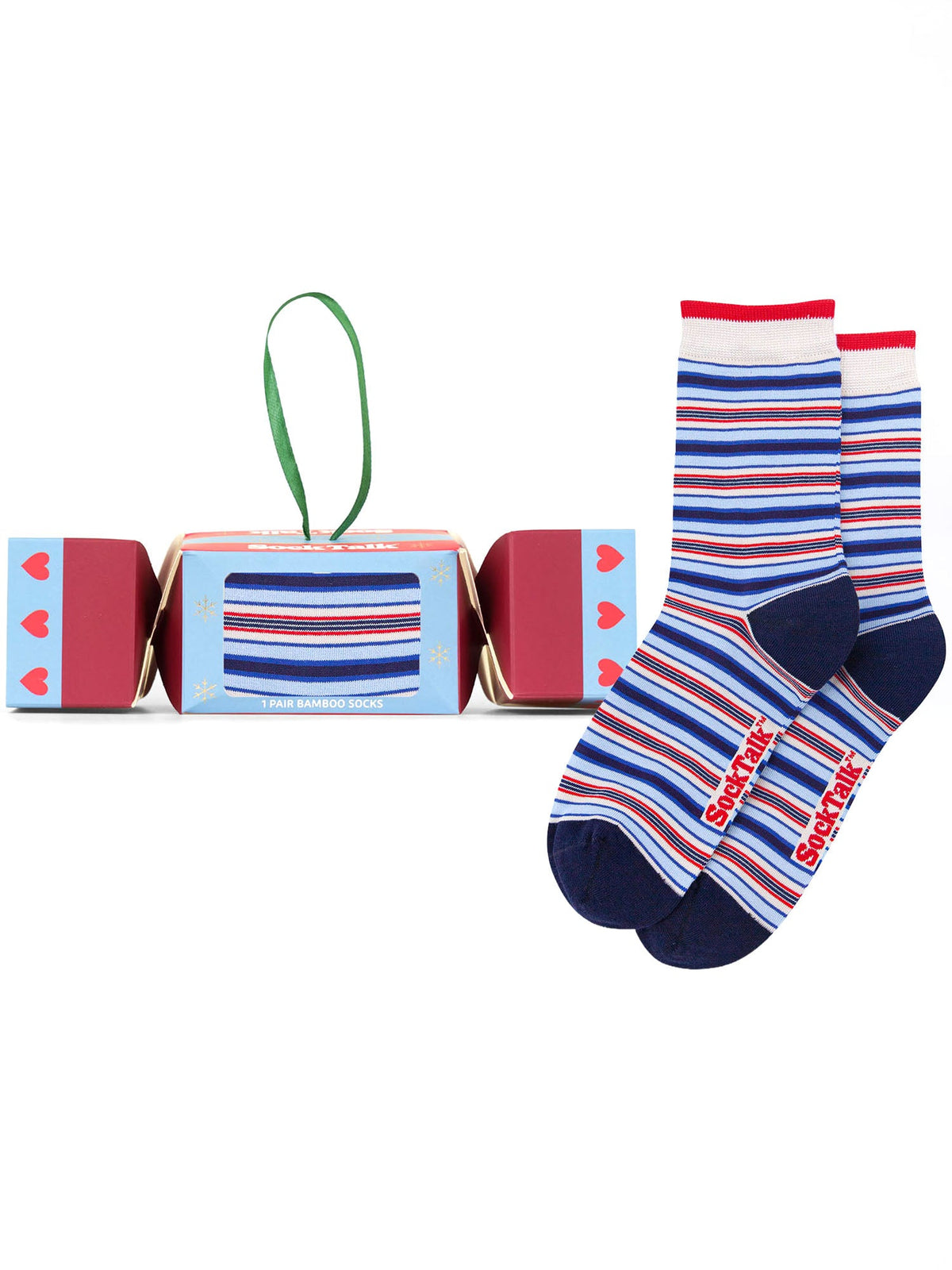 Stripe-Bamboo-Crew-Socks-Christmas-Cracker-Gift-Box-in-Blue