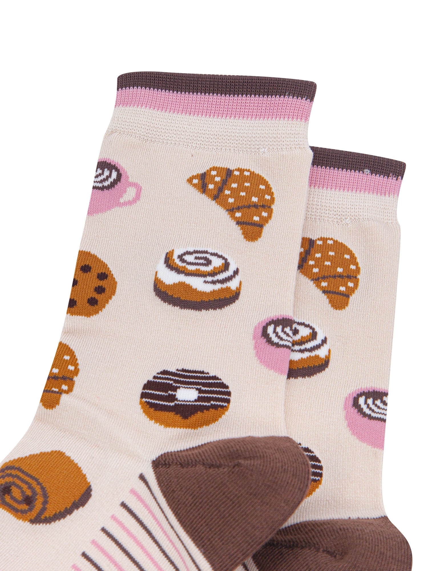 Bakery-Women's-Bamboo-Socks-in-Cream-Close-Up