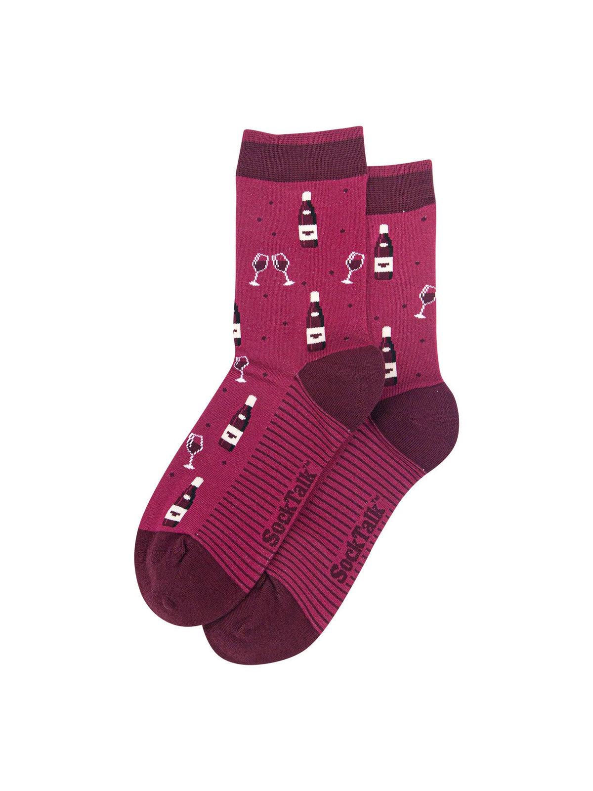 Red-Wine-Bamboo-Crew-Socks-Chirstmas-Cracker-Gift-Box-in-Berry