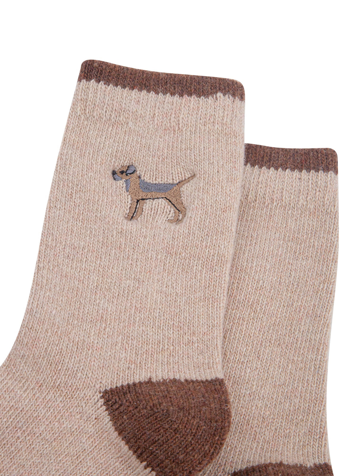 Border-Terrier-Embroidered-Wool-Socks-in-Oatmeal-Close-Up