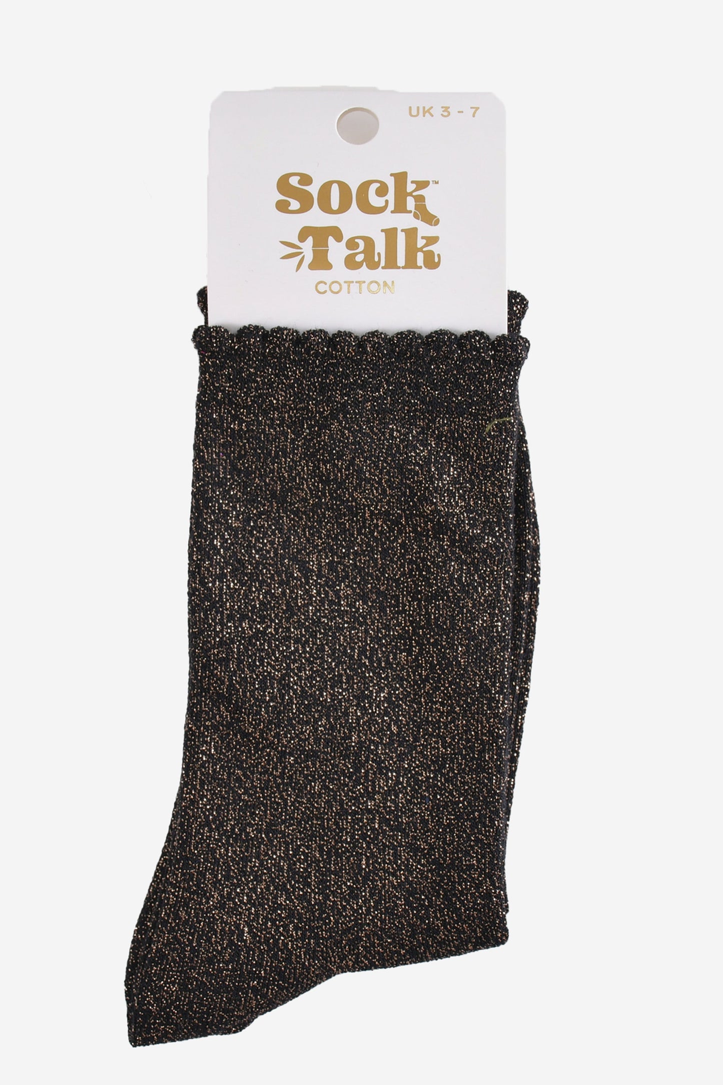 Women's Glitter Socks - Bronze