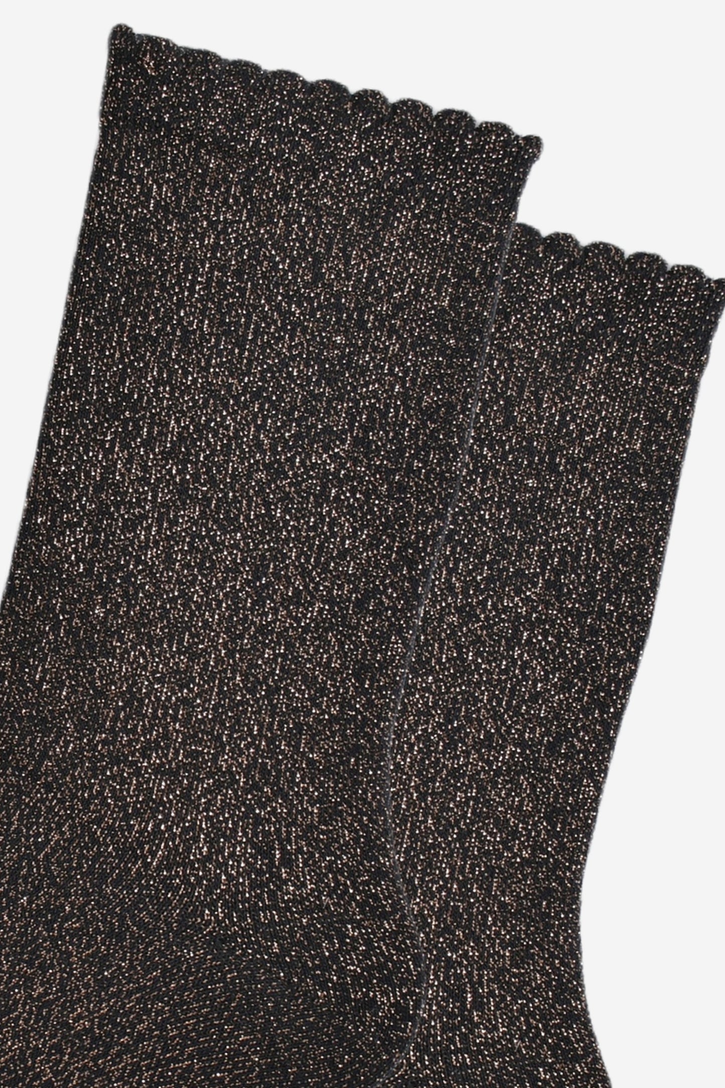 Women's Glitter Socks - Bronze