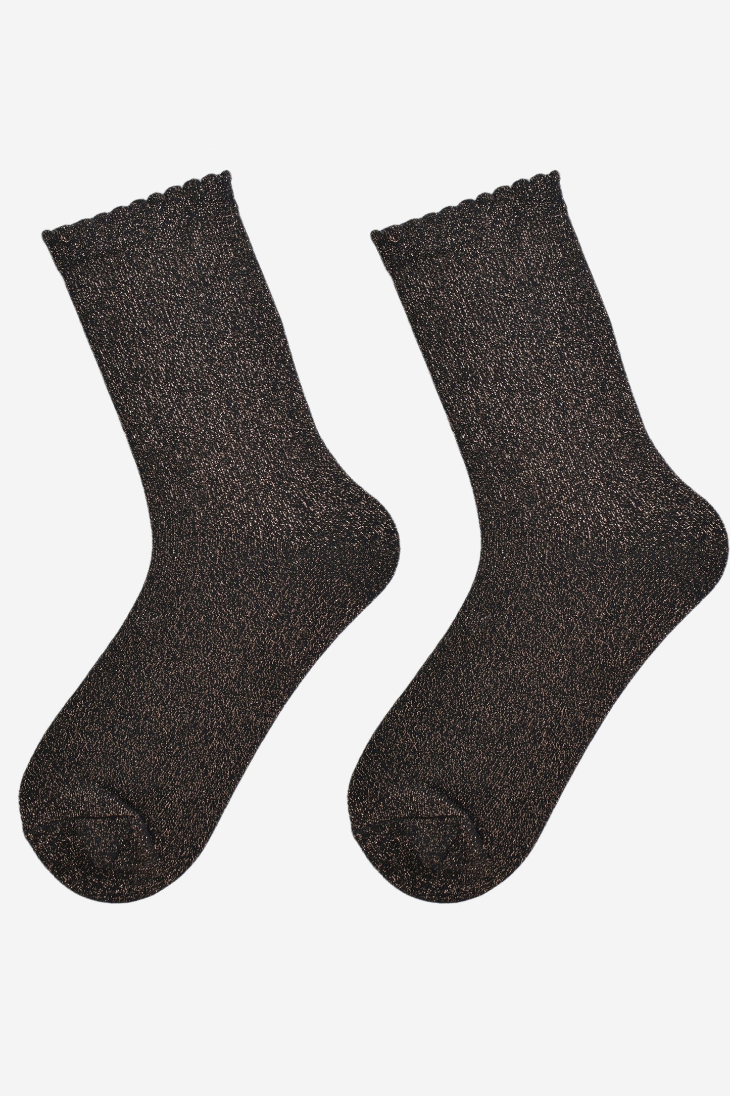 Women's Glitter Socks - Bronze