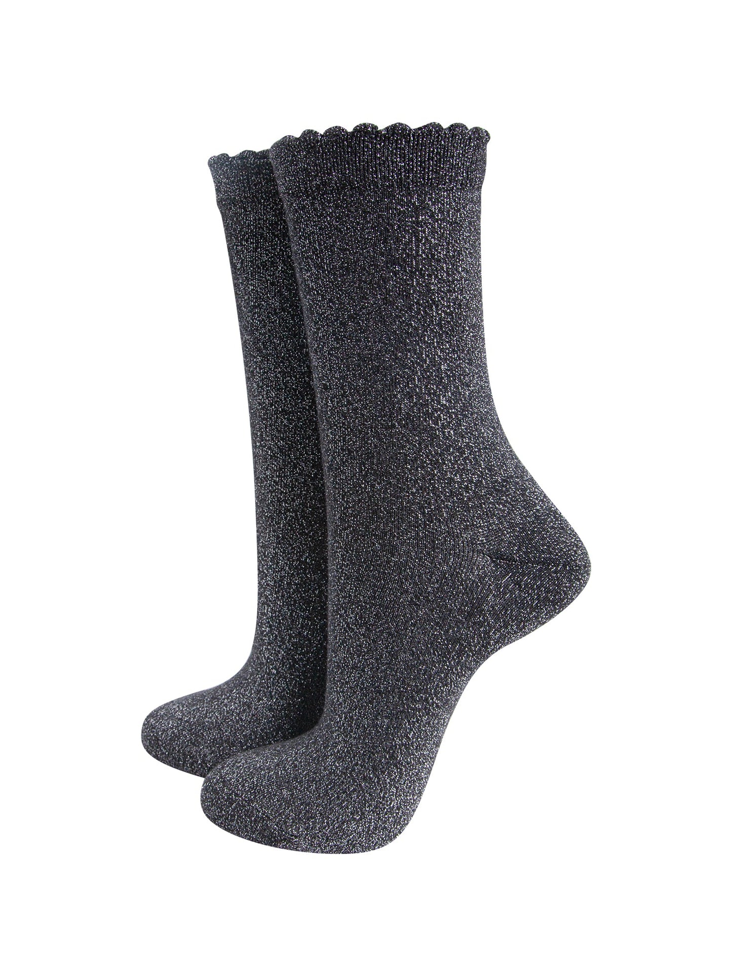 Plain-Combed-Cotton-Glitter-Socks-in-Dark-Grey-Mannequin