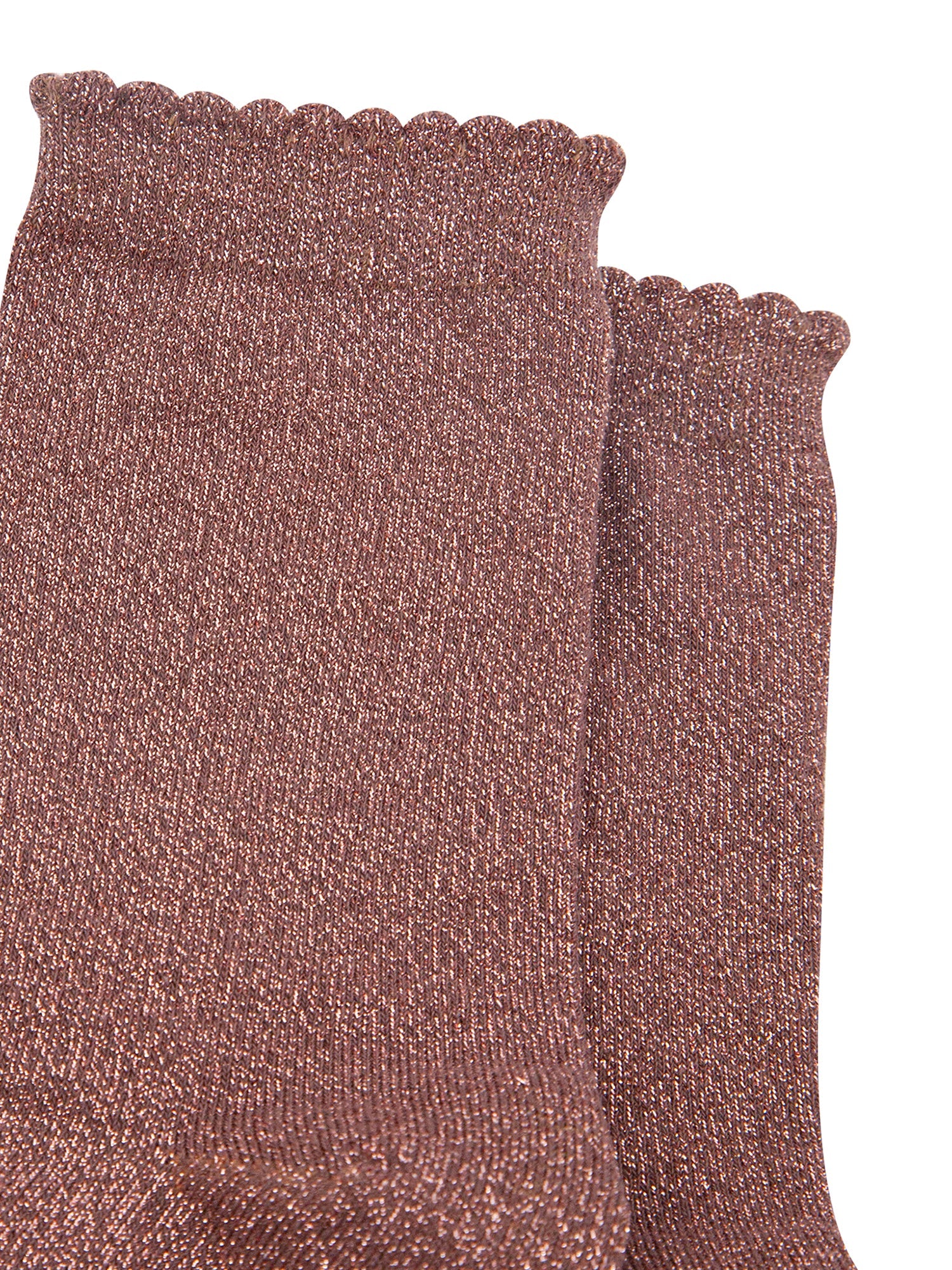 Plain-Combed-Cotton-Glitter-Socks-in-Light-Brown-Closeup