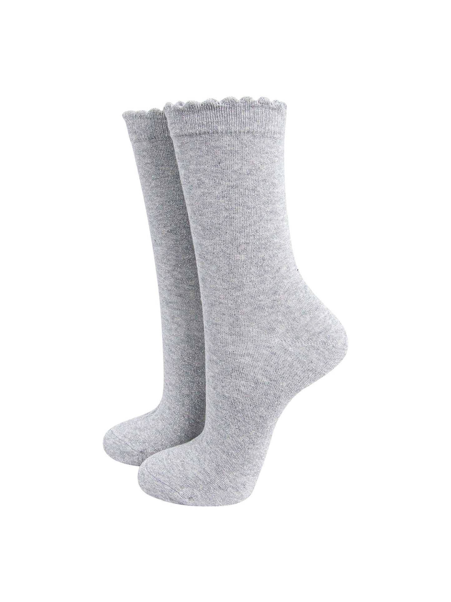 Plain-Combed-Cotton-Glitter-Socks-in-Light-Grey-Marl-Mannequin