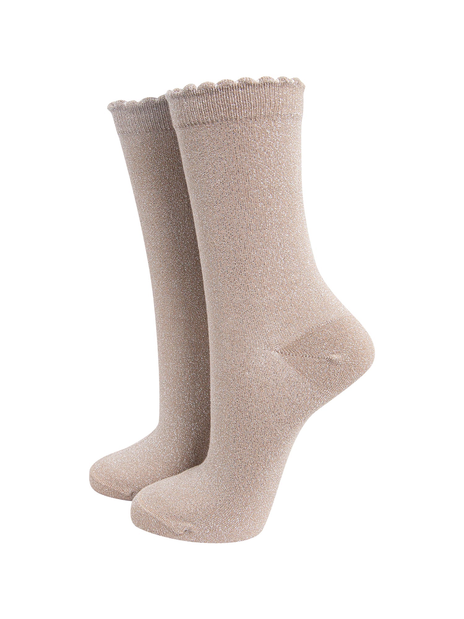 Plain-Combed-Cotton-Glitter-Socks-in-Medium-Beige-Mannequin