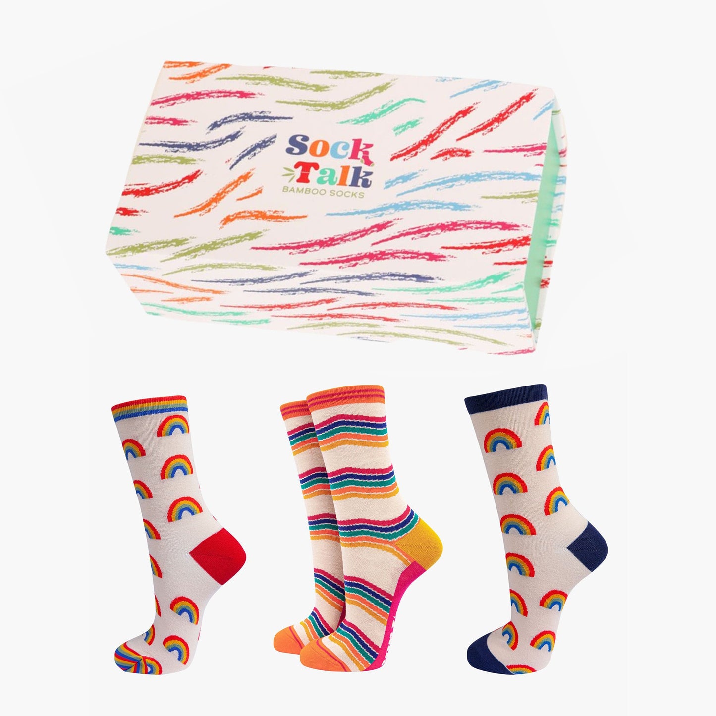 womens-socks-gift-box-cream-rainbow