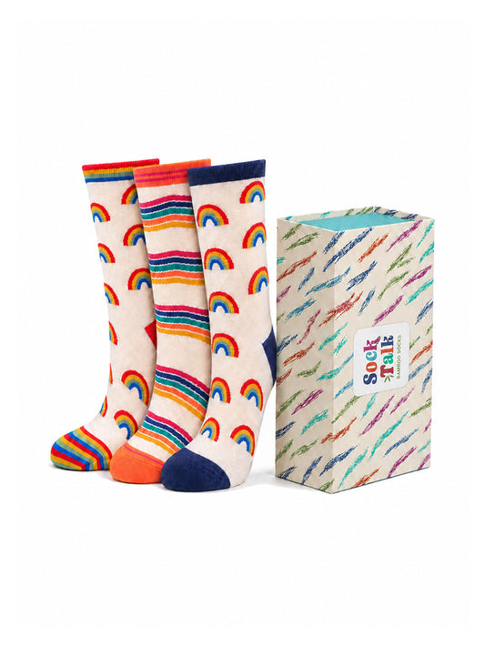 Rainbow Bamboo Socks Gift Set