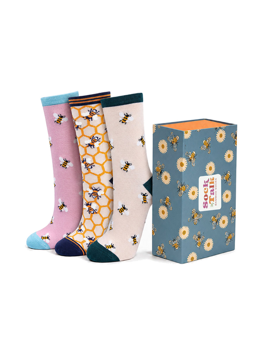womens-socks-gift-box-pink-bees