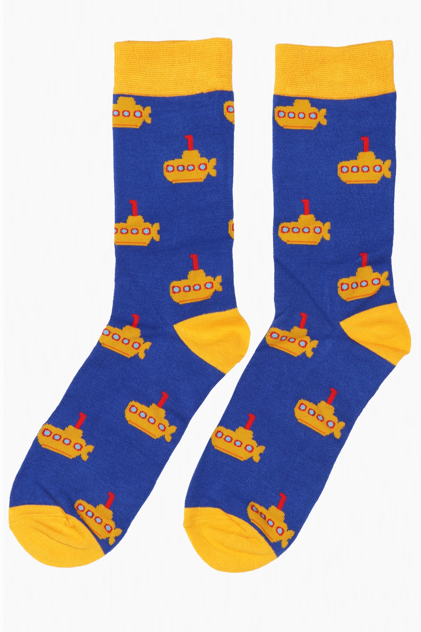 Mens Yellow Submarine Bamboo Novelty Socks