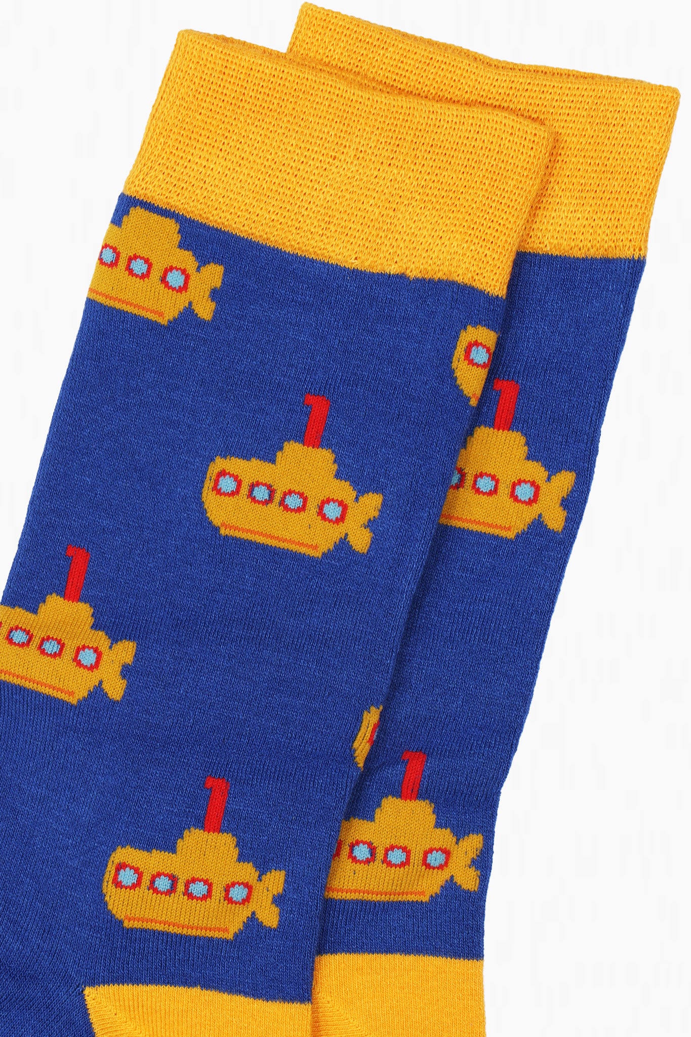 Mens Yellow Submarine Bamboo Novelty Socks