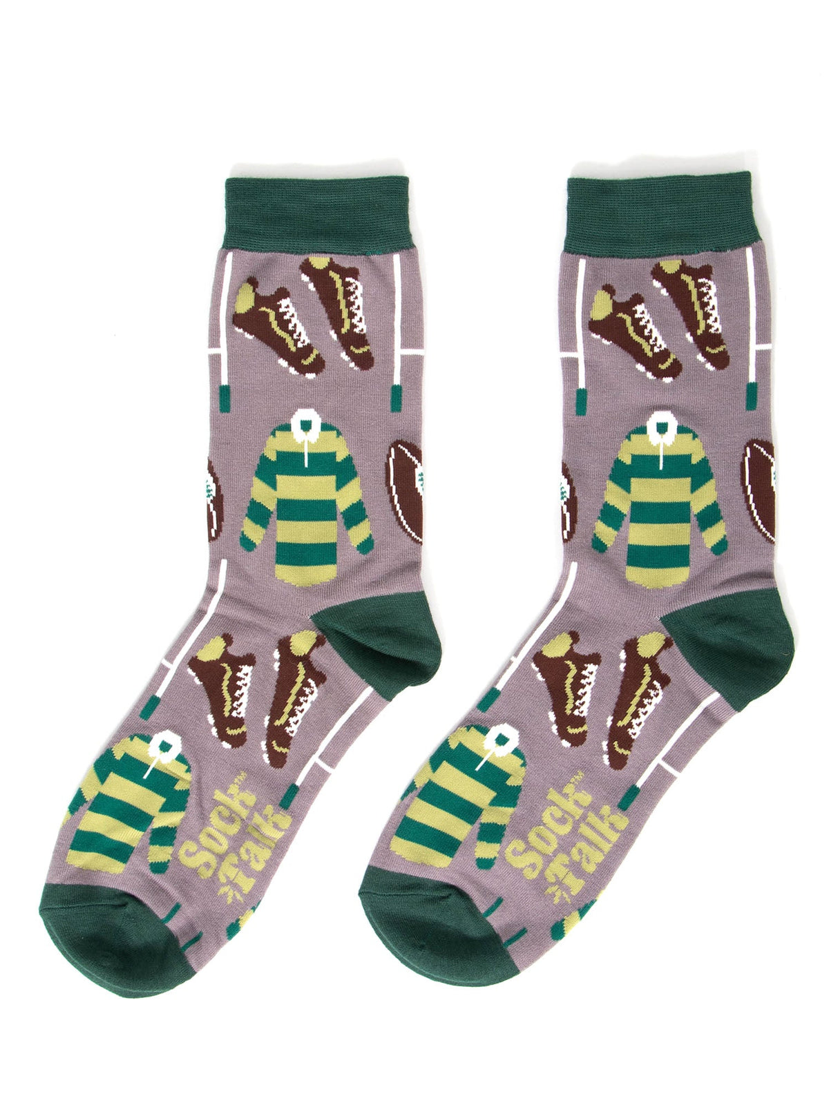 Rugby-Bamboo-Crew-Socks-Christmas-Cracker-Gift-Box-in-Grey/Green
