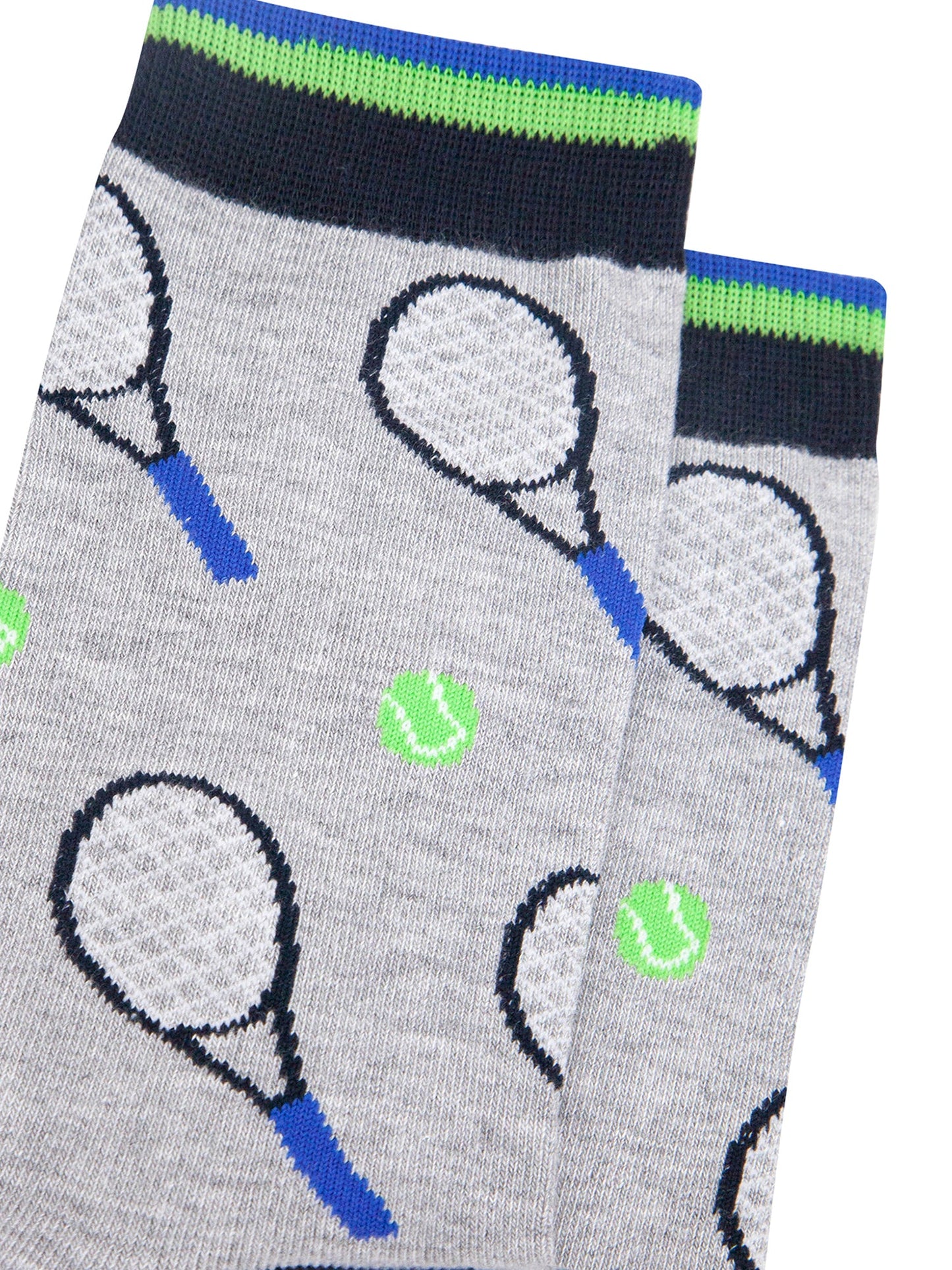 Sport-Bamboo-Crew-Socks-for-Men-Grey-Tennis-Closeup