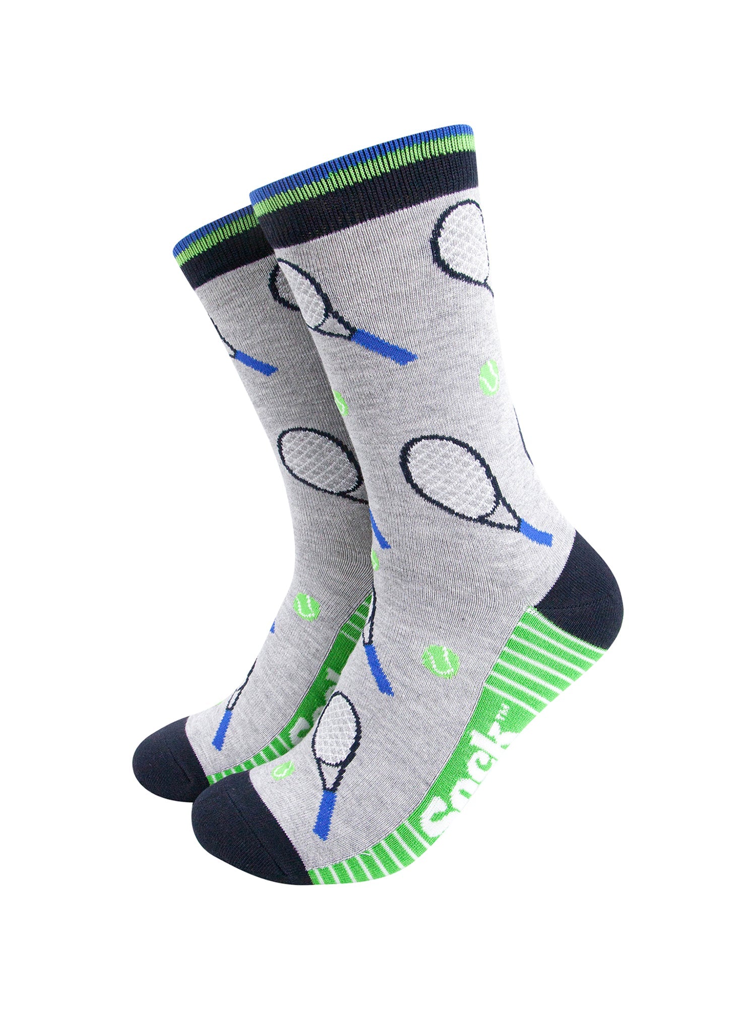 Sport-Bamboo-Crew-Socks-for-Men-Grey-Tennis-Mannequin