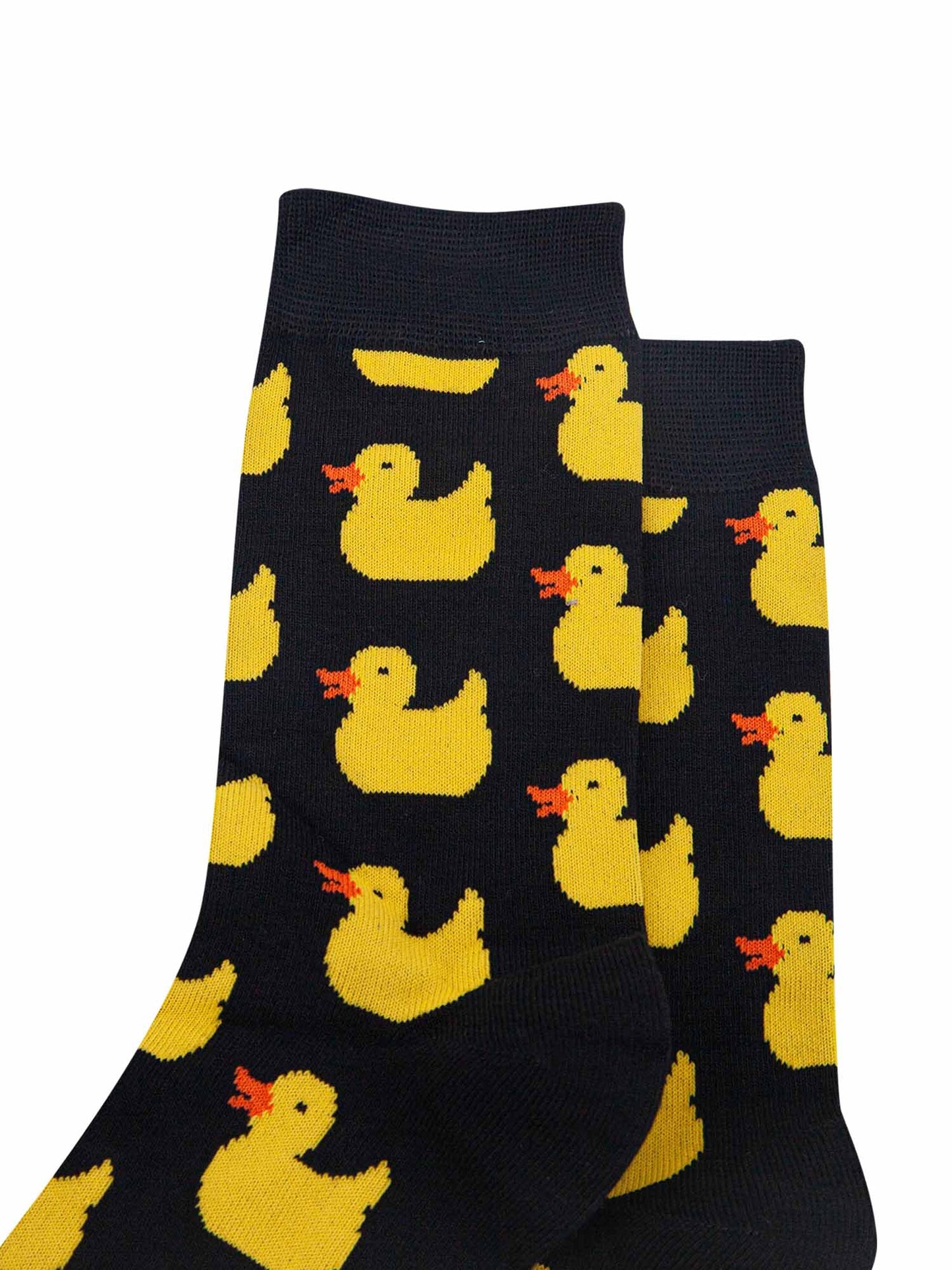 mens-bamboo-socks-black-rubber-ducks-close-up