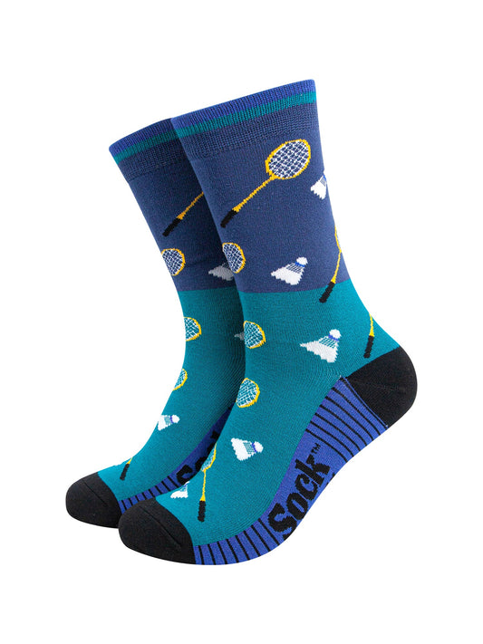 Badminton-Bamboo-Socks-in-Blue-Mannequin