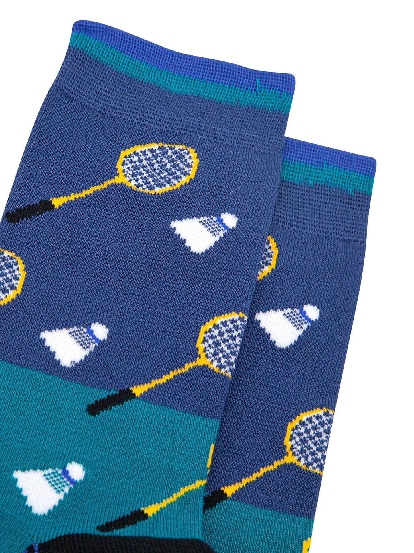 Badminton-Bamboo-Socks-in-Blue-Closeup