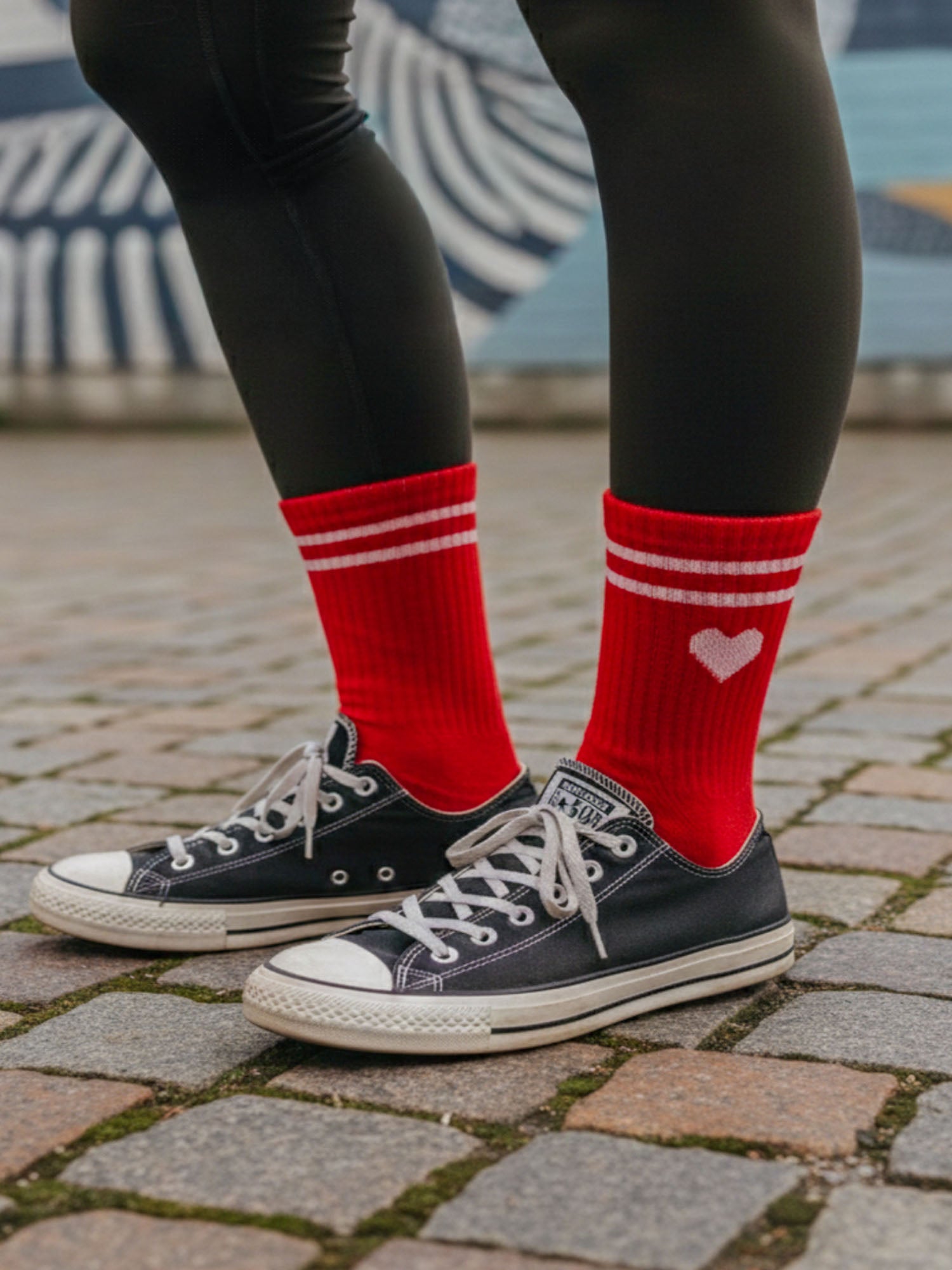 Love-Heart-Combed-Cotton-Sports-Socks-in-Red