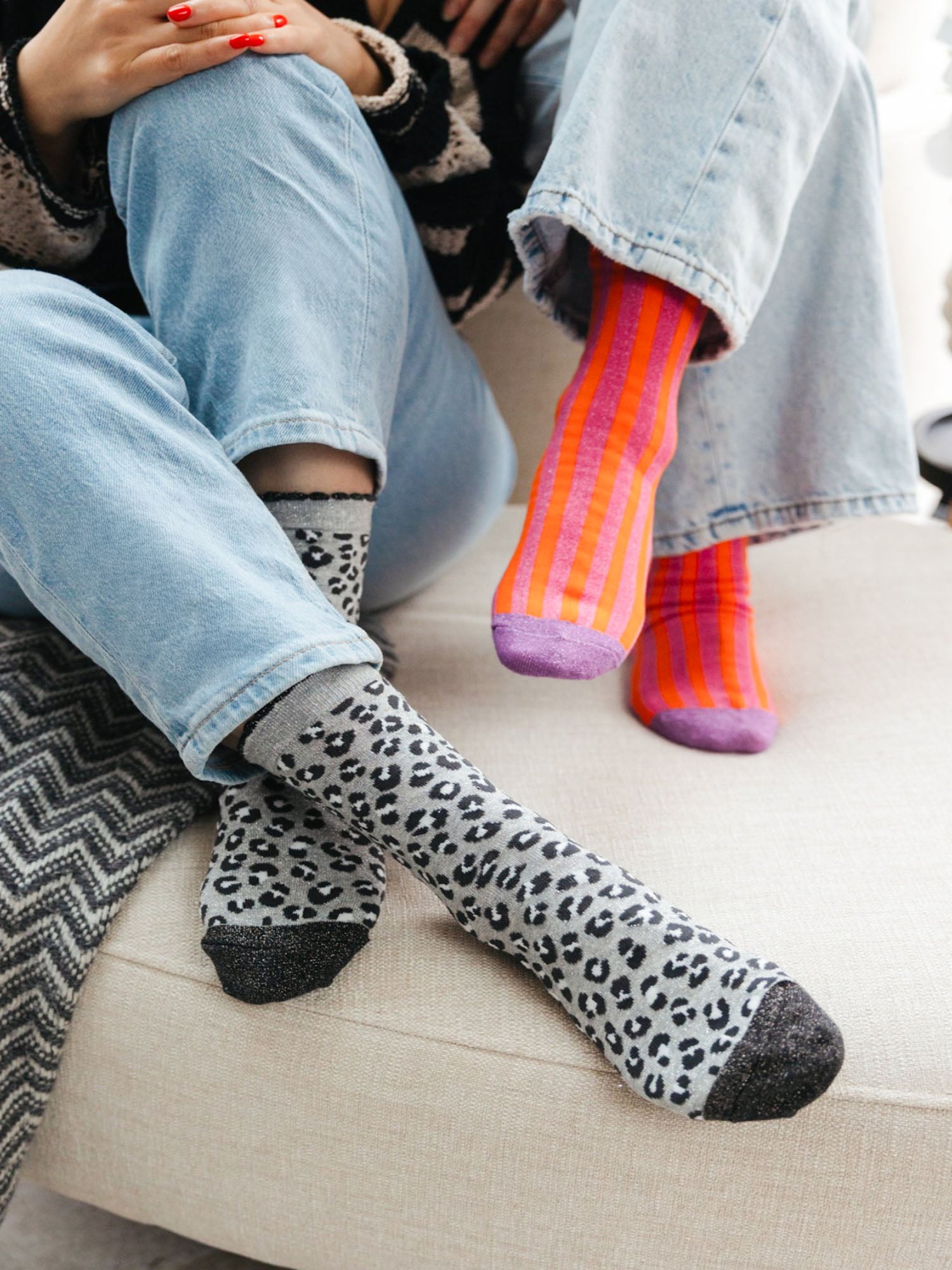 Leopard-Print-Combed-Cotton-Glitter-Socks-in-Grey