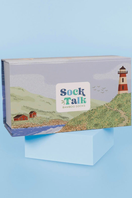 Create Your Own Gift Box - Lighthouse Coastal Scene, EMPTY BOX