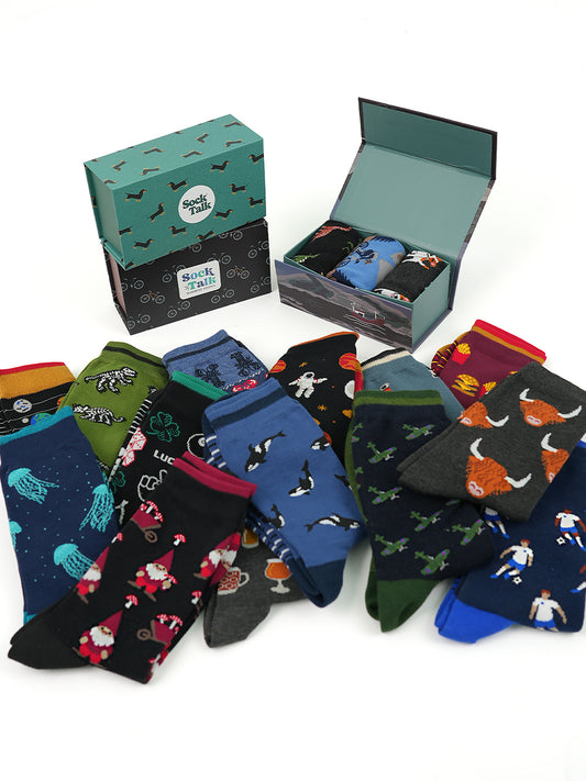 Create Your Own Gift Box - Mens Bamboo Crew Socks