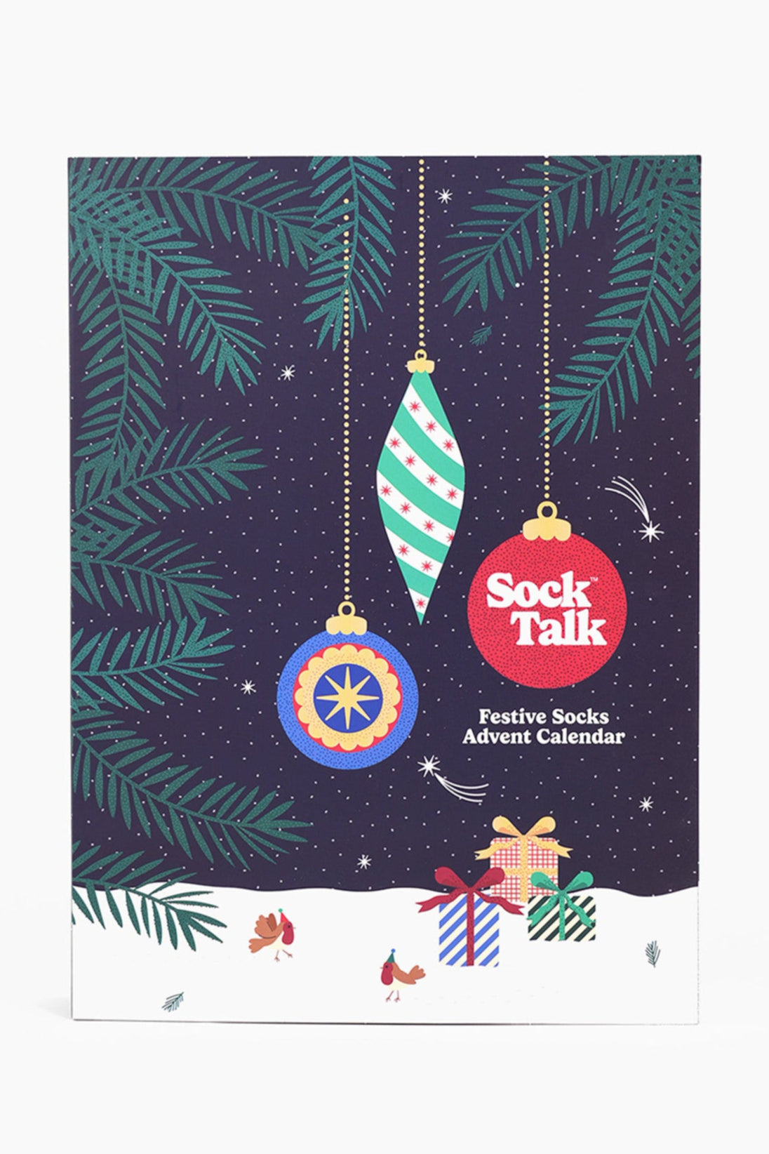 Men's Bamboo Socks Advent Calendar - Navy Blue, Mixed