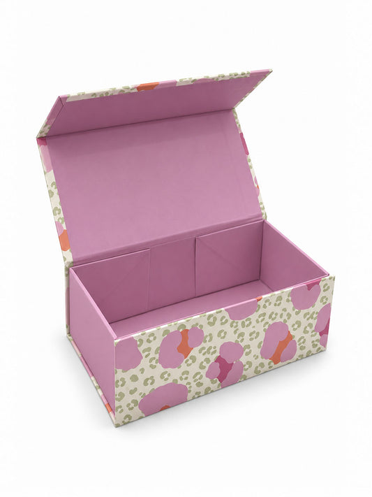 Sock Trio Gift Wrap - Pink, Leopard