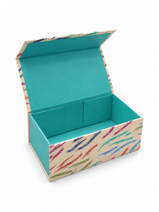 Sock Trio Gift Wrap - Rainbow, Wave