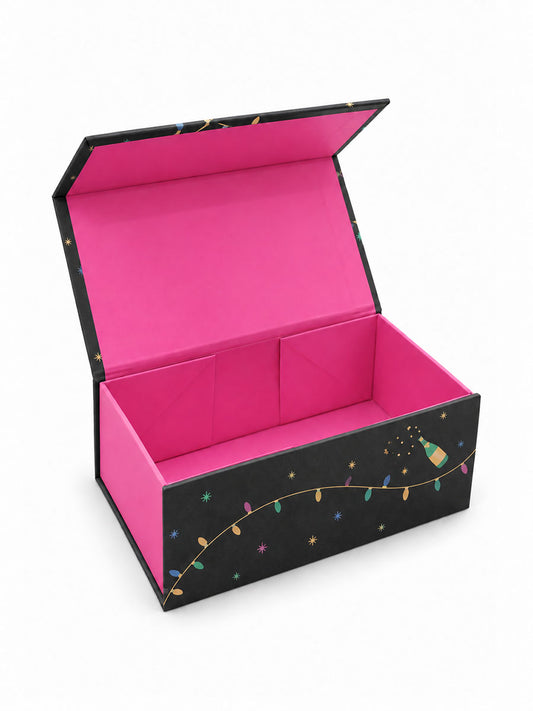 Sock Trio Gift Wrap - Black/Pink, Party Celebrations