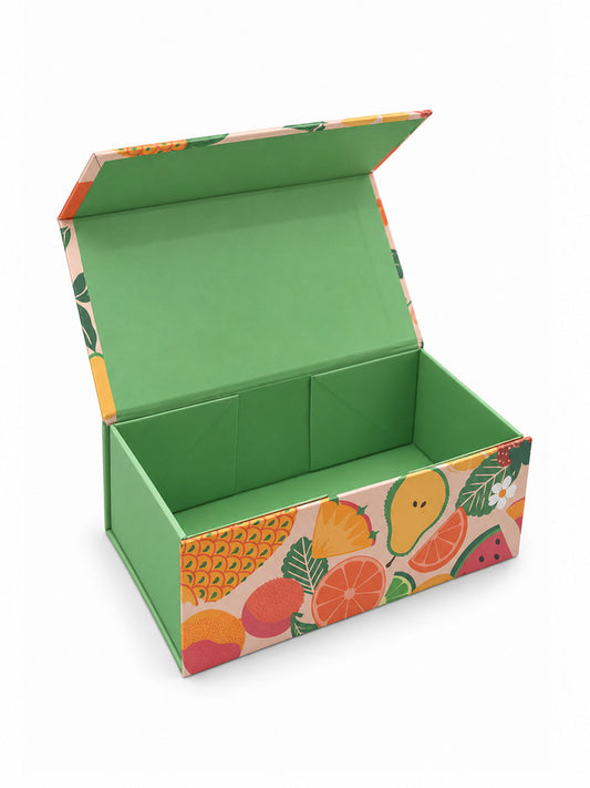 Sock Trio Gift Wrap - Orange, Fruit Salad