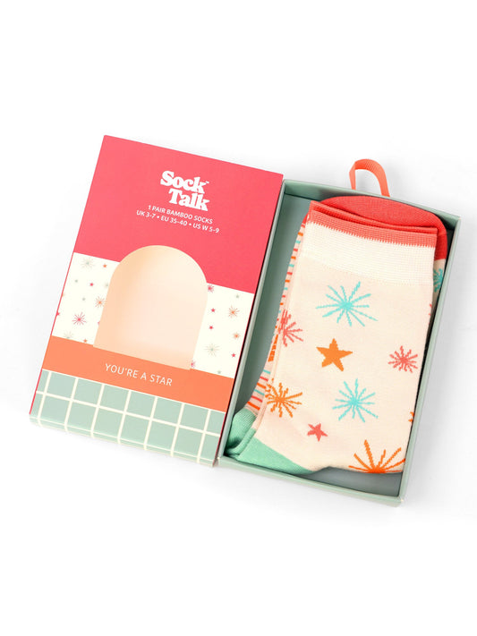 You're-a-Star-Bamboo-Socks-Matchbox-Giftset