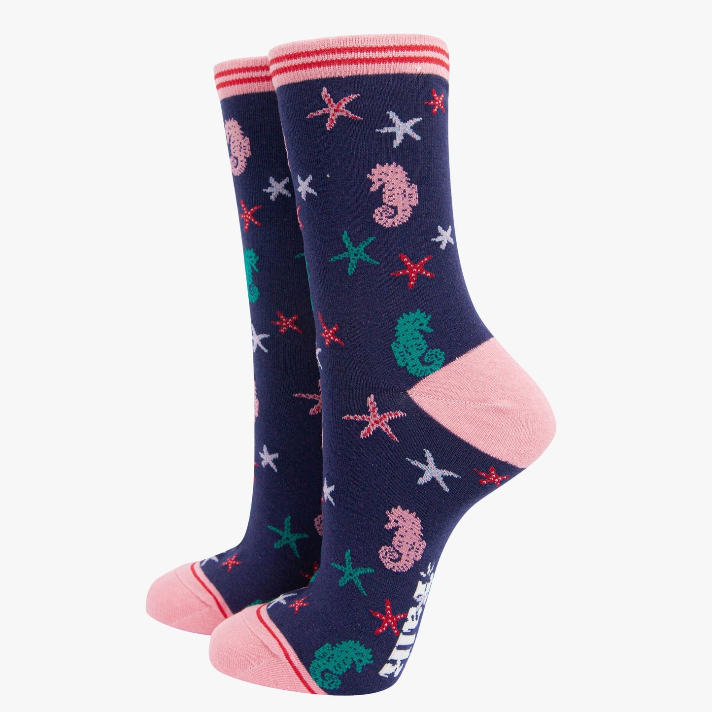 Women's Socks Gift Box- Blue, Sealife