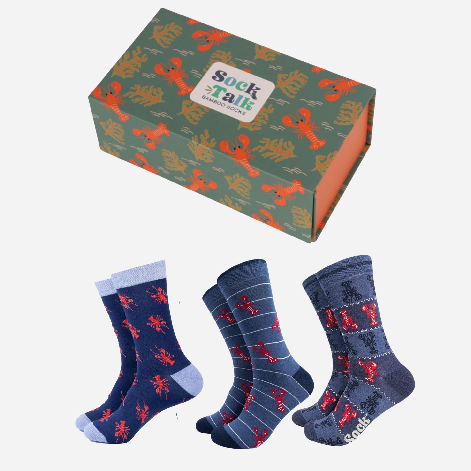 mens-socks-gift-box-blue-lobsters-sealife