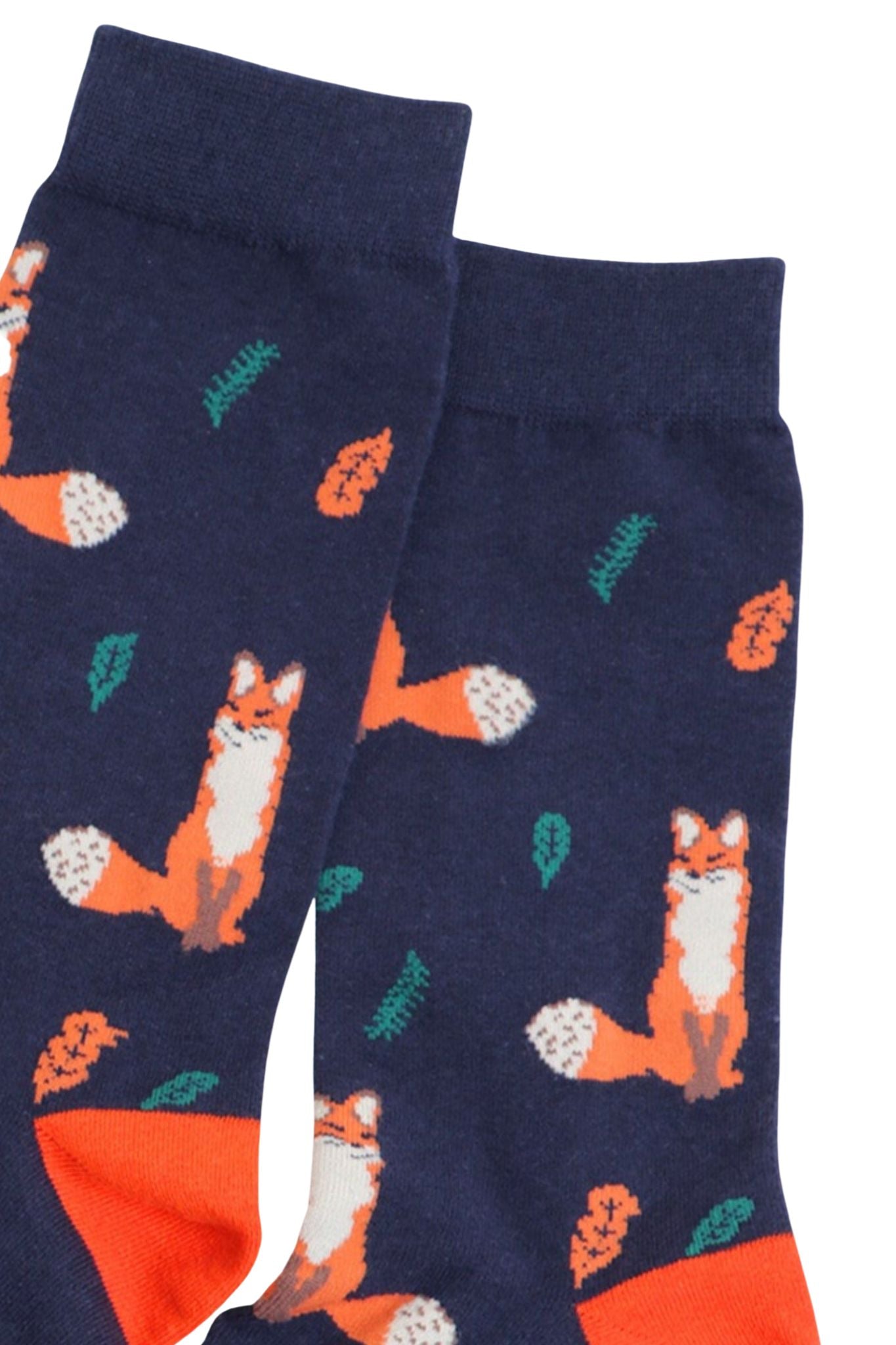 close up of the fox print pattern