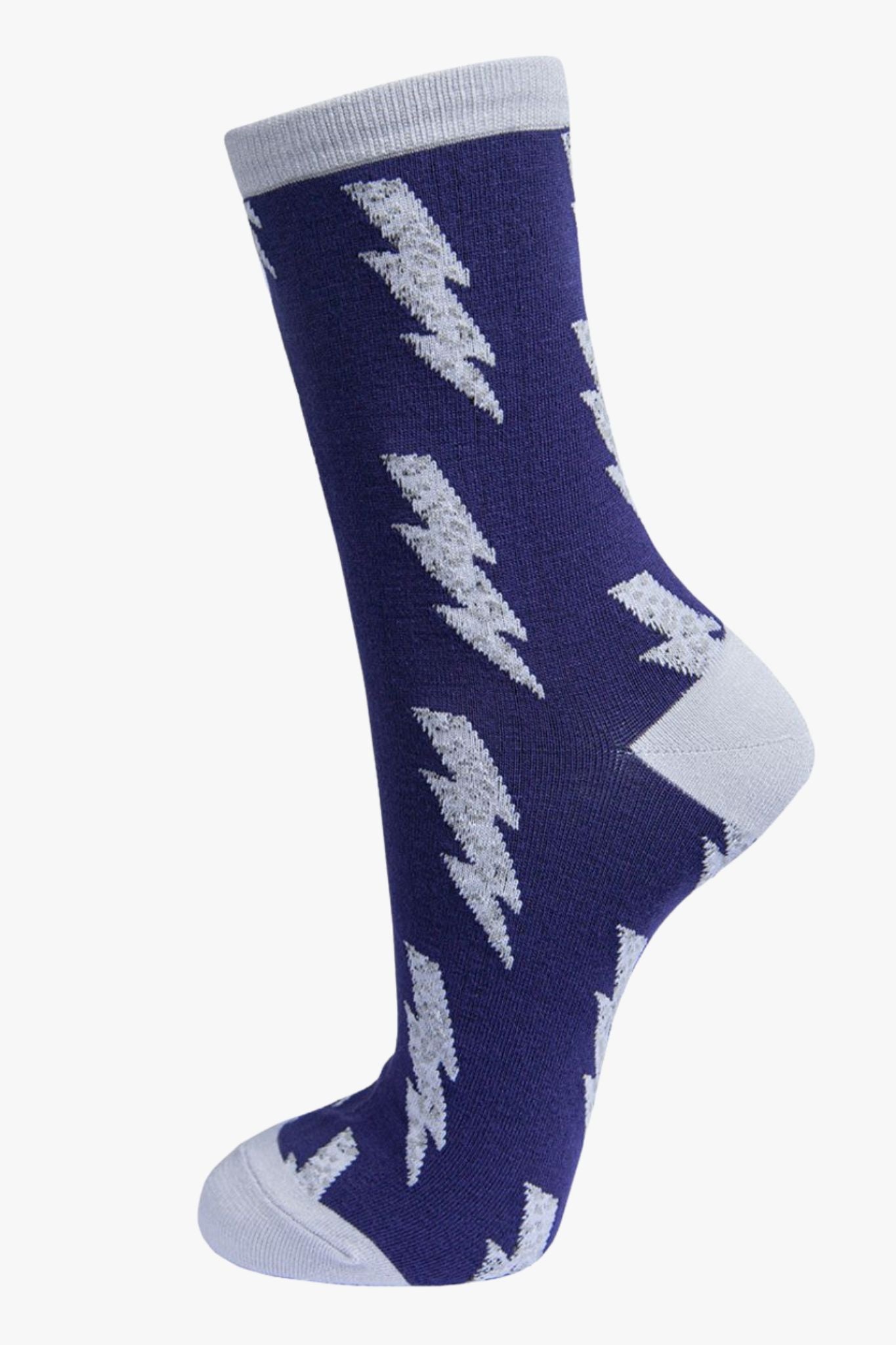 womens-socks-gift-box-pink-lightning-bolts-navy