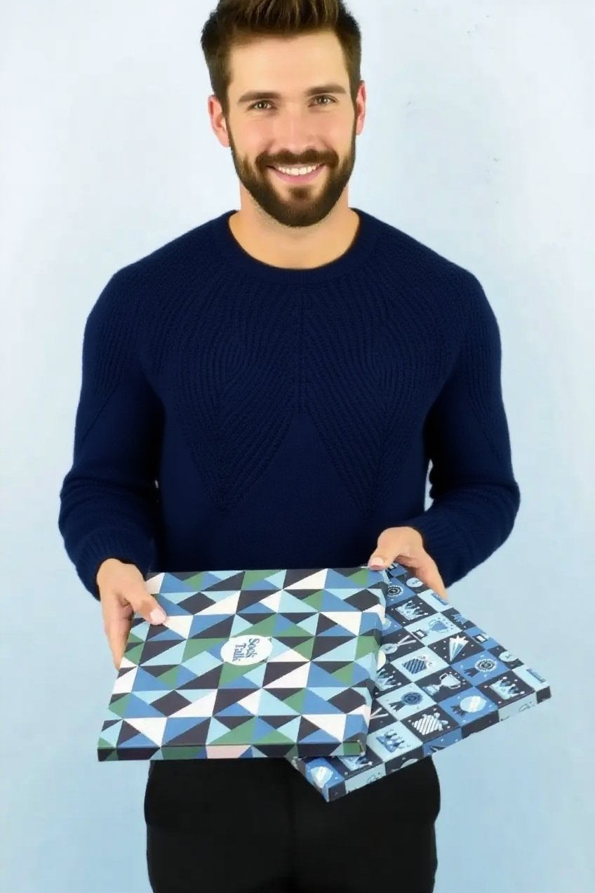 Men's Create Your Own Bamboo Crew Sock Trio Gift Box