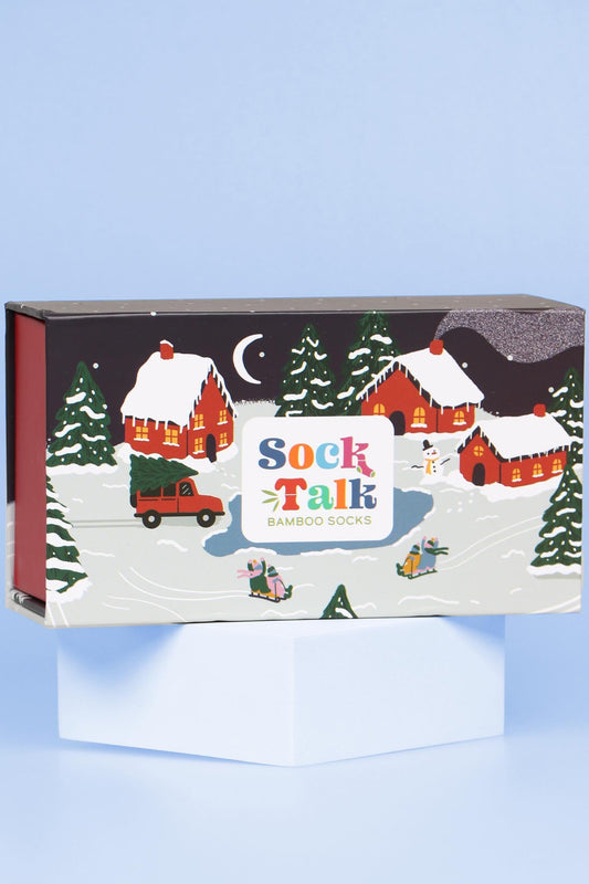 Create Your Own Gift Box - Winter Scene, EMPTY BOX