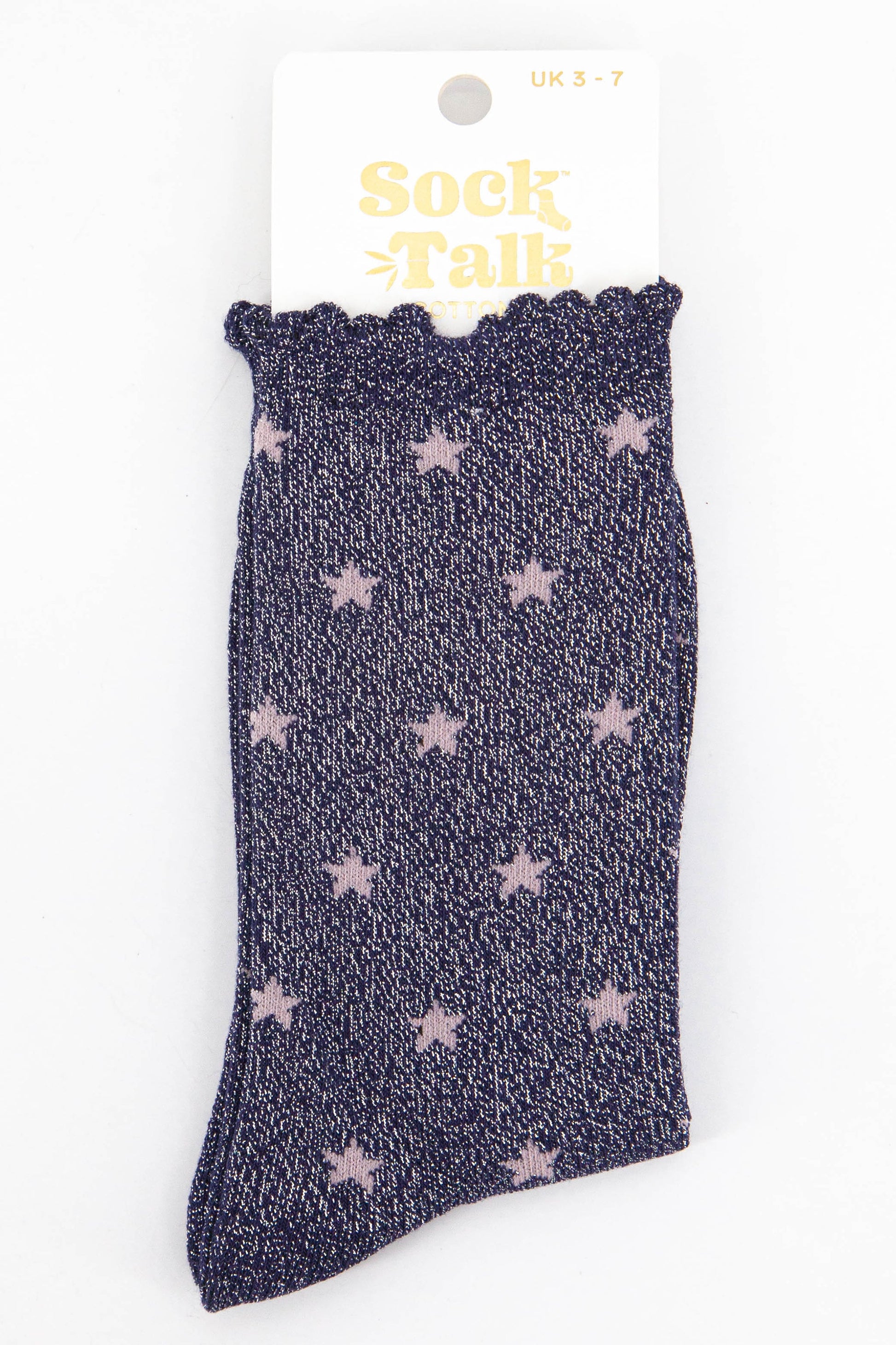 blue and pink sparkly ankle socks uk size 3-7