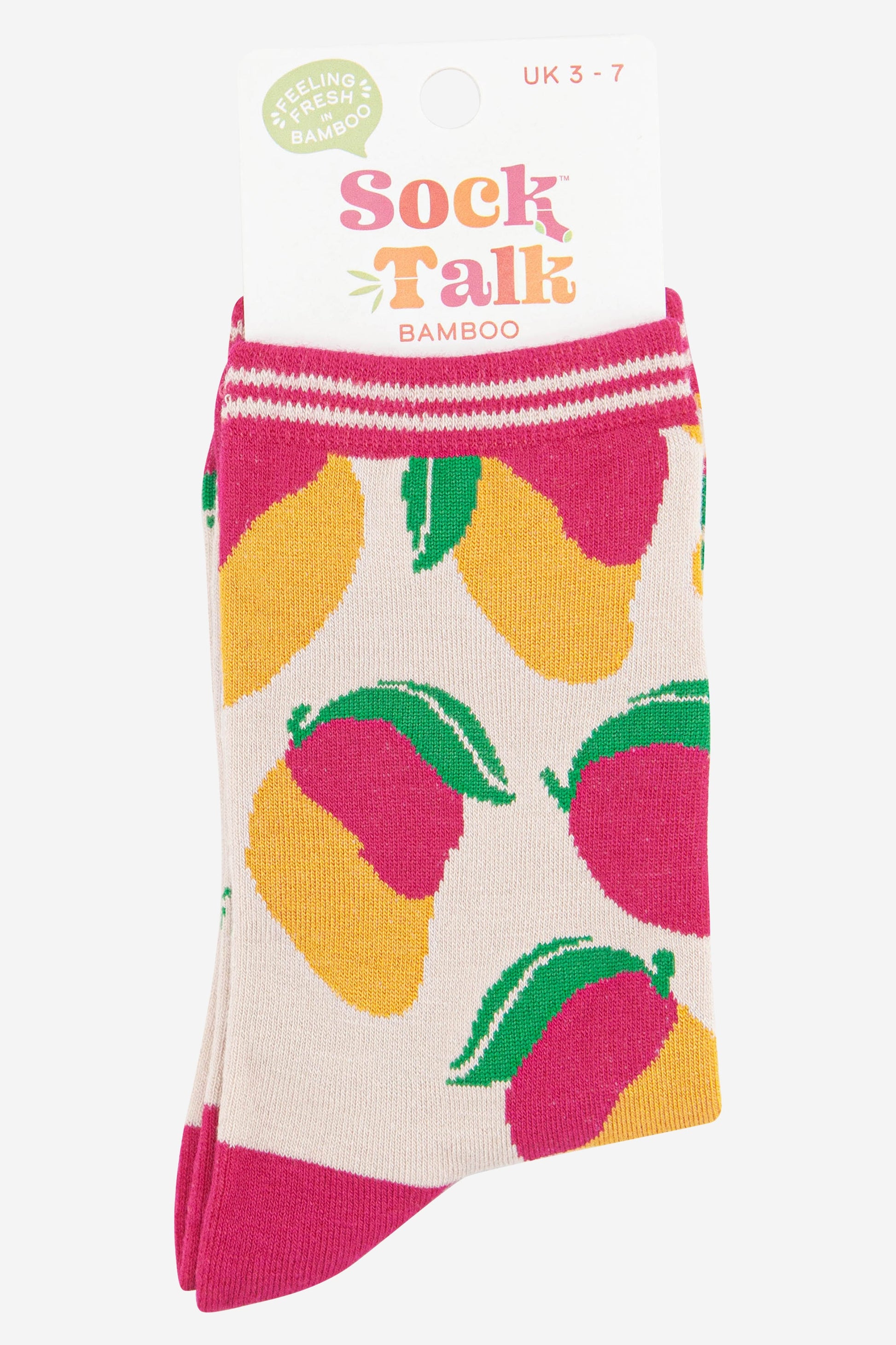 womens mango fruit socks uk size 3-7