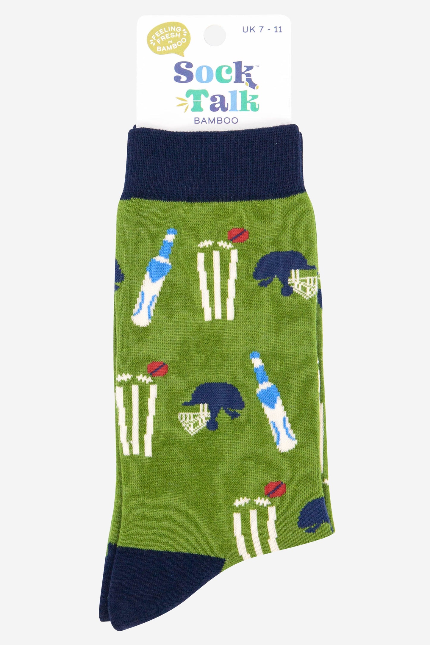 mens cricket socks in green and navy blue uk size 7-11
