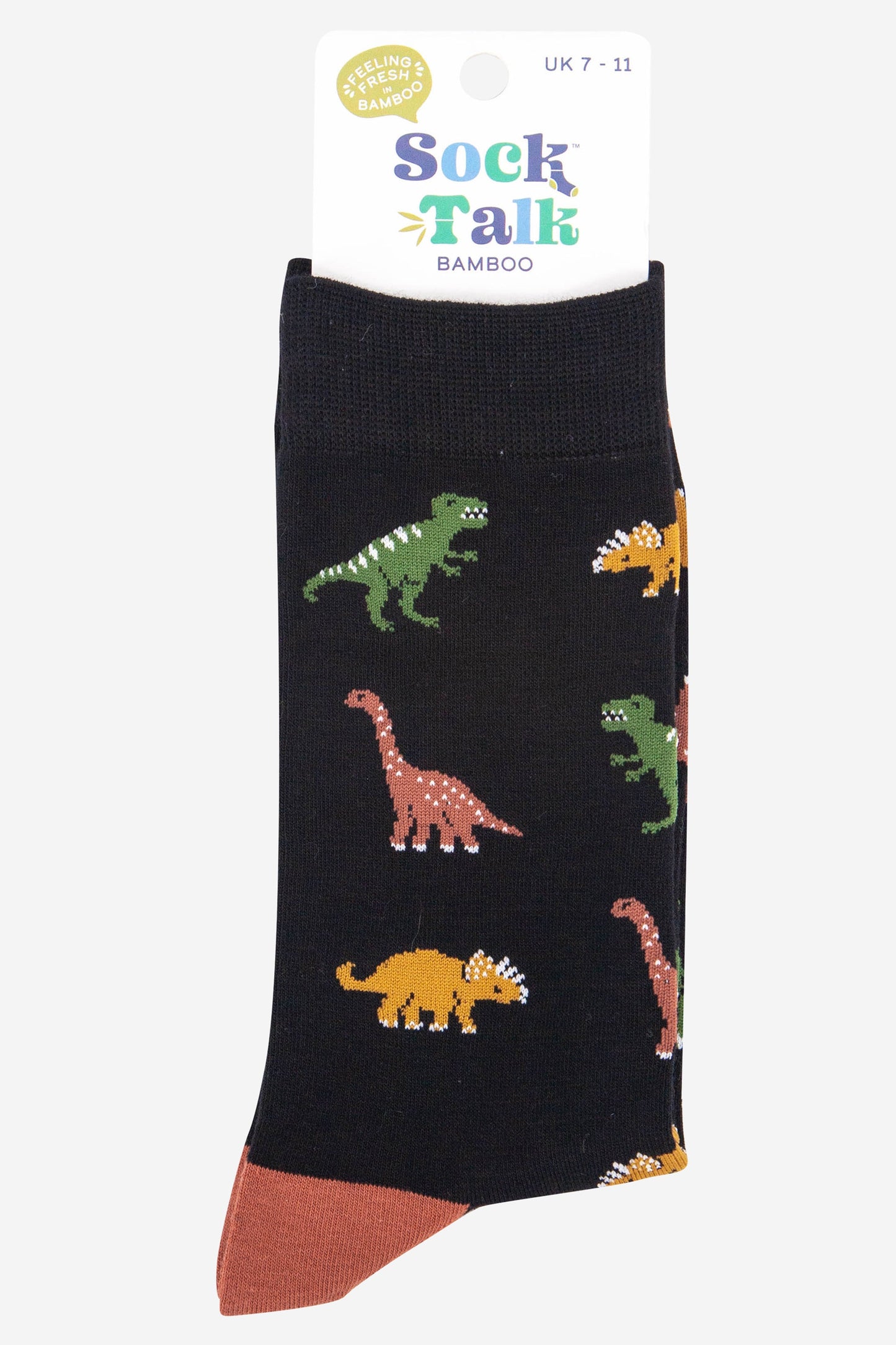 mens assored dinosaur print bamboo novelty socks uk size 7-11