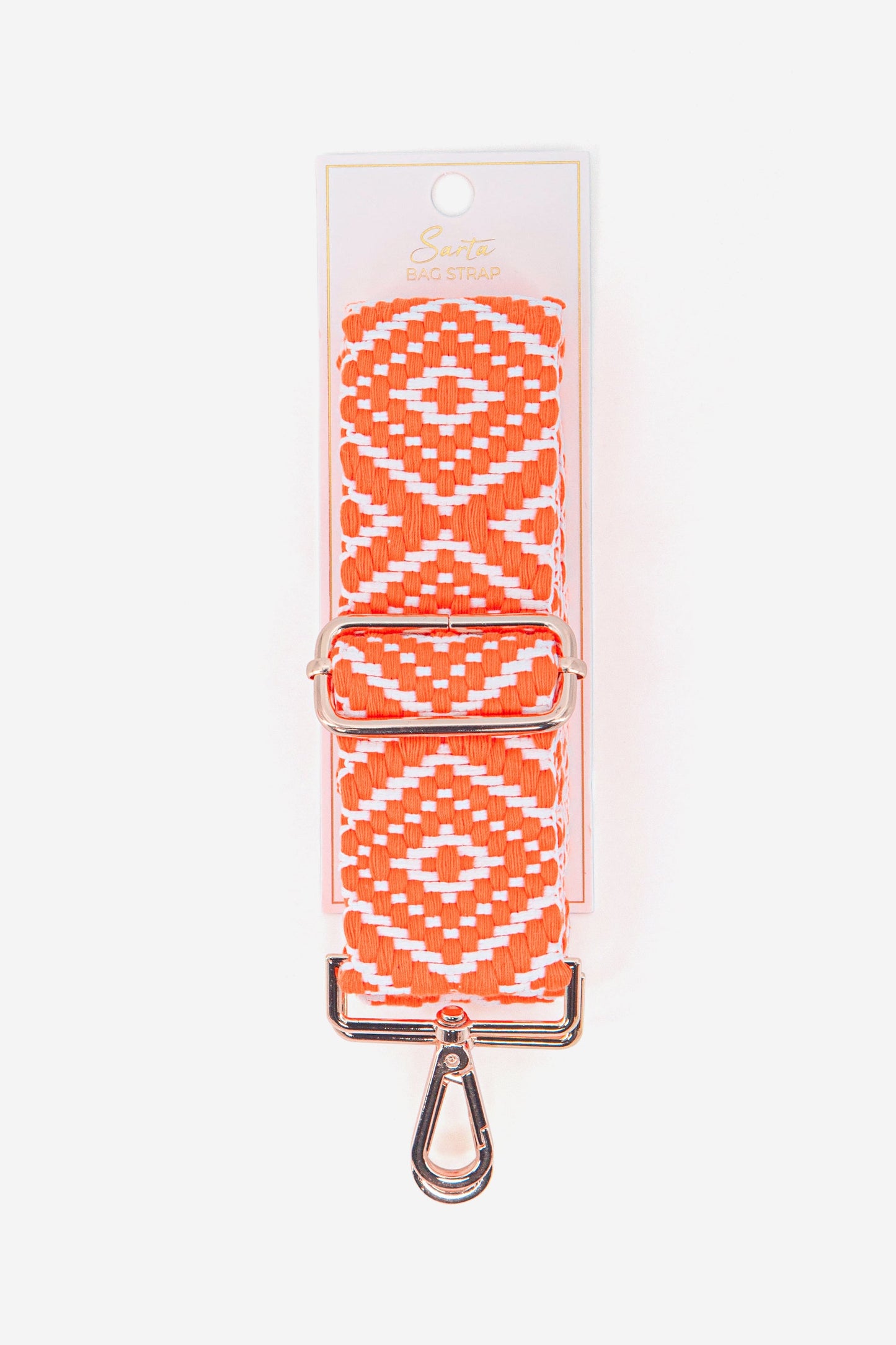 orange ikat replacement bag strap for cross body and shoulder bags