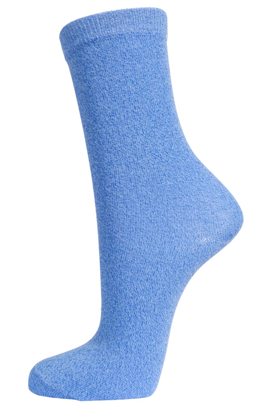 light blue ankle socks with royal blue glitter sparkle