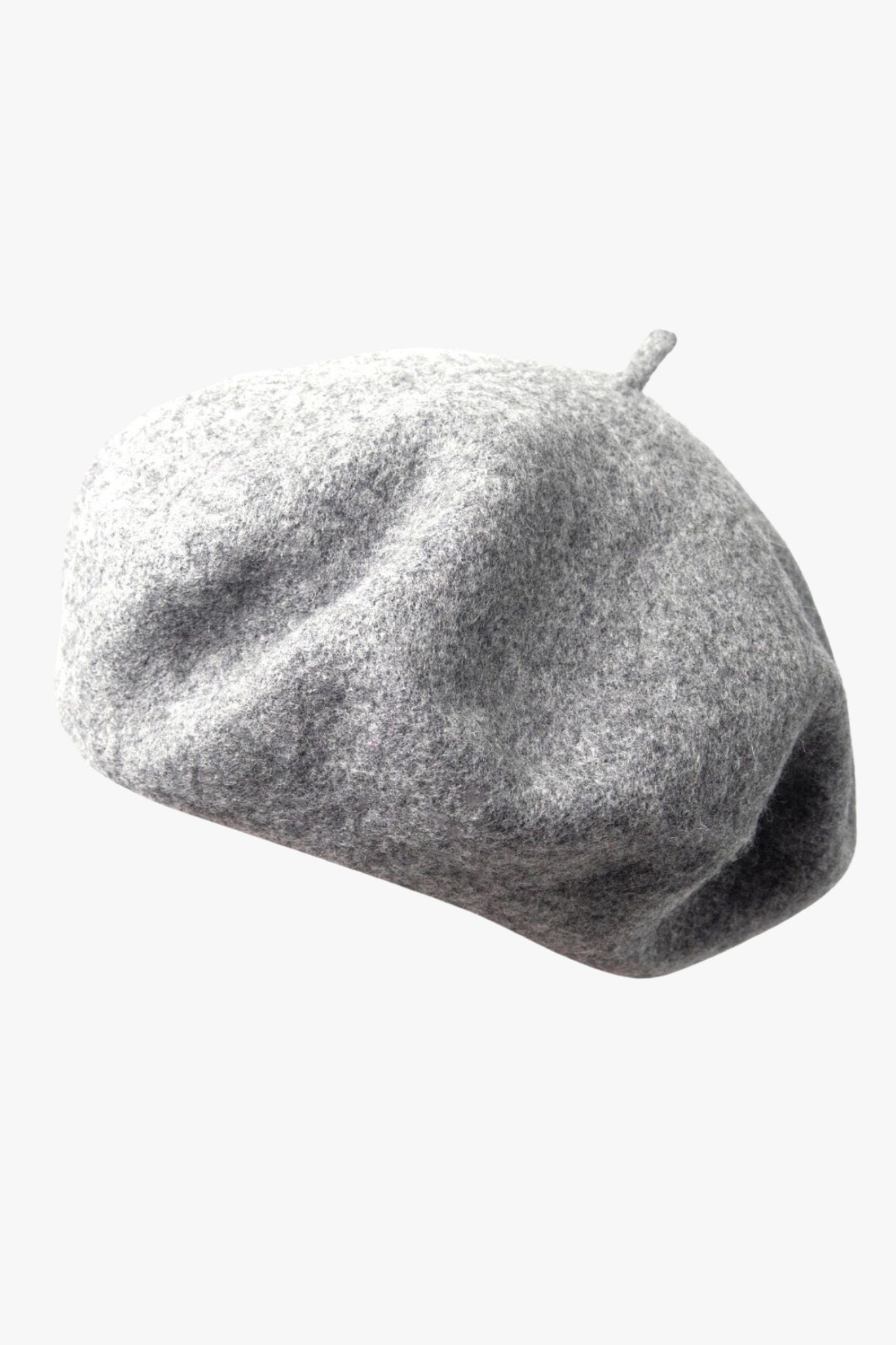 grey wool rich french beret